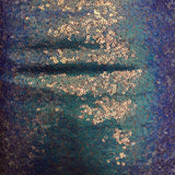 Iridescent All Over Sequins Polyester Fabric - Orange Iridescent, Black Mesh, 60" Width (1 Yard)