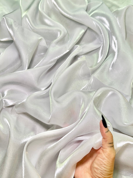 Liquid Shimmery Chiffon White