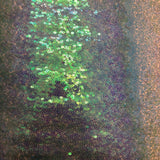 Iridescent All Over Sequins Polyester Fabric - Orange Iridescent, Black Mesh, 60" Width (1 Yard)
