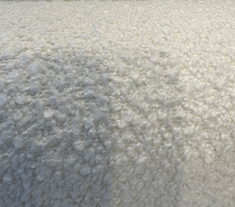 Robert Allen Heavy Boucle Polyester Fabric - White Cream Boucle, 54"-56" Width, 690 GSM (1 Yard)