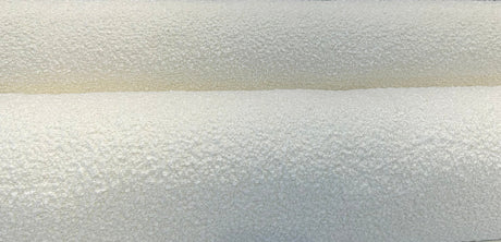 Robert Allen Heavy Boucle Polyester Fabric - White Cream Boucle, 54"-56" Width, 690 GSM (1 Yard)
