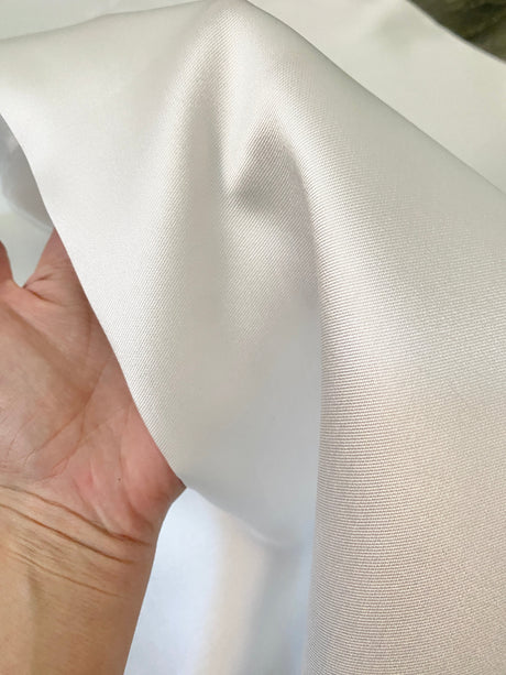 White Mikado Fabric