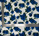 1 yard Liverpool knit floral print fabric with stretch for dresses skirts tops and blouses 60 inches