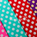 E-Z Dots Matte Nylon Spandex Fabric - Multicolor Polka Dots, 58/60" Width (1 Yard)