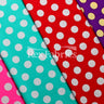 E-Z Dots Matte Nylon Spandex Fabric - Multicolor Polka Dots, 58/60" Width (1 Yard)