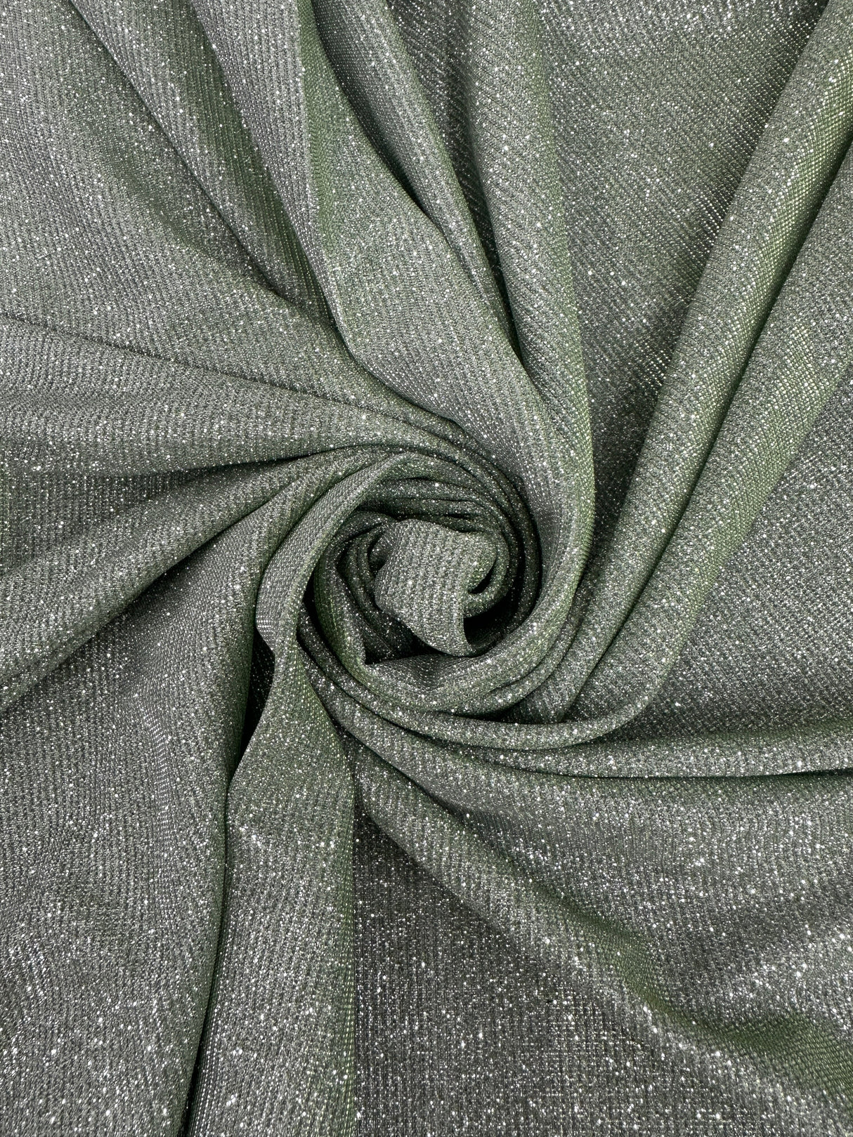 Stretch Metallic Lurex Sage Green