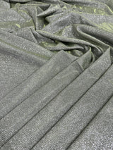 Stretch Metallic Lurex Sage Green