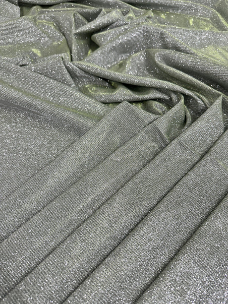Stretch Metallic Lurex Sage Green