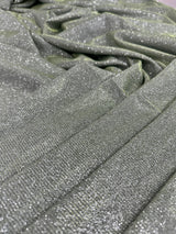 Stretch Metallic Lurex Sage Green