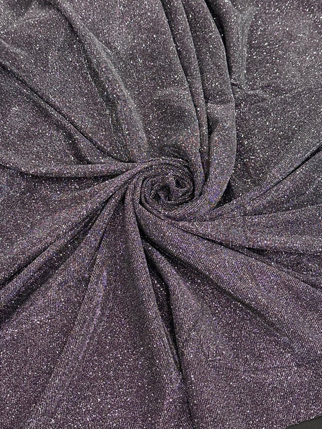 Stretch Metallic Lurex Silver-Purple Iridescent