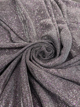 Stretch Metallic Lurex Silver-Purple Iridescent