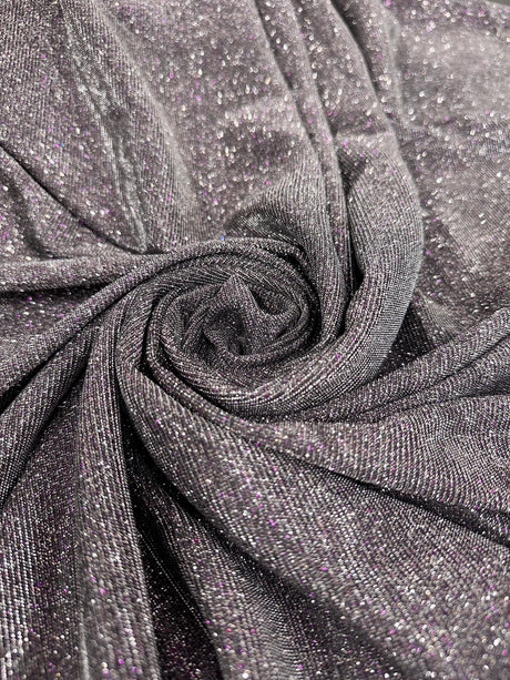 Stretch Metallic Lurex Silver-Purple Iridescent