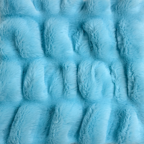 Faux Fur Fabric Ruched Chinchilla Stretch