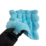 Faux Fur Fabric Ruched Chinchilla Stretch