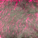 Husky Print Long Pile Shaggy Faux Fur Fabric - 50 Percent Acrylic 50 Percent Polyester Fabric, Husky Print, 60" Width, 2" Pile Length (1 Yard)