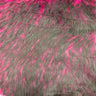 Husky Print Long Pile Shaggy Faux Fur Fabric - 50 Percent Acrylic 50 Percent Polyester Fabric, Husky Print, 60" Width, 2" Pile Length (1 Yard)