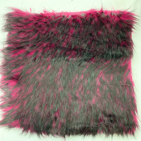 1 Yard Husky Print Long Pile Shaggy Faux Fur Fabric 60" Width