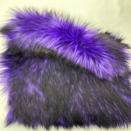 1 Yard Husky Print Long Pile Shaggy Faux Fur Fabric 60" Width