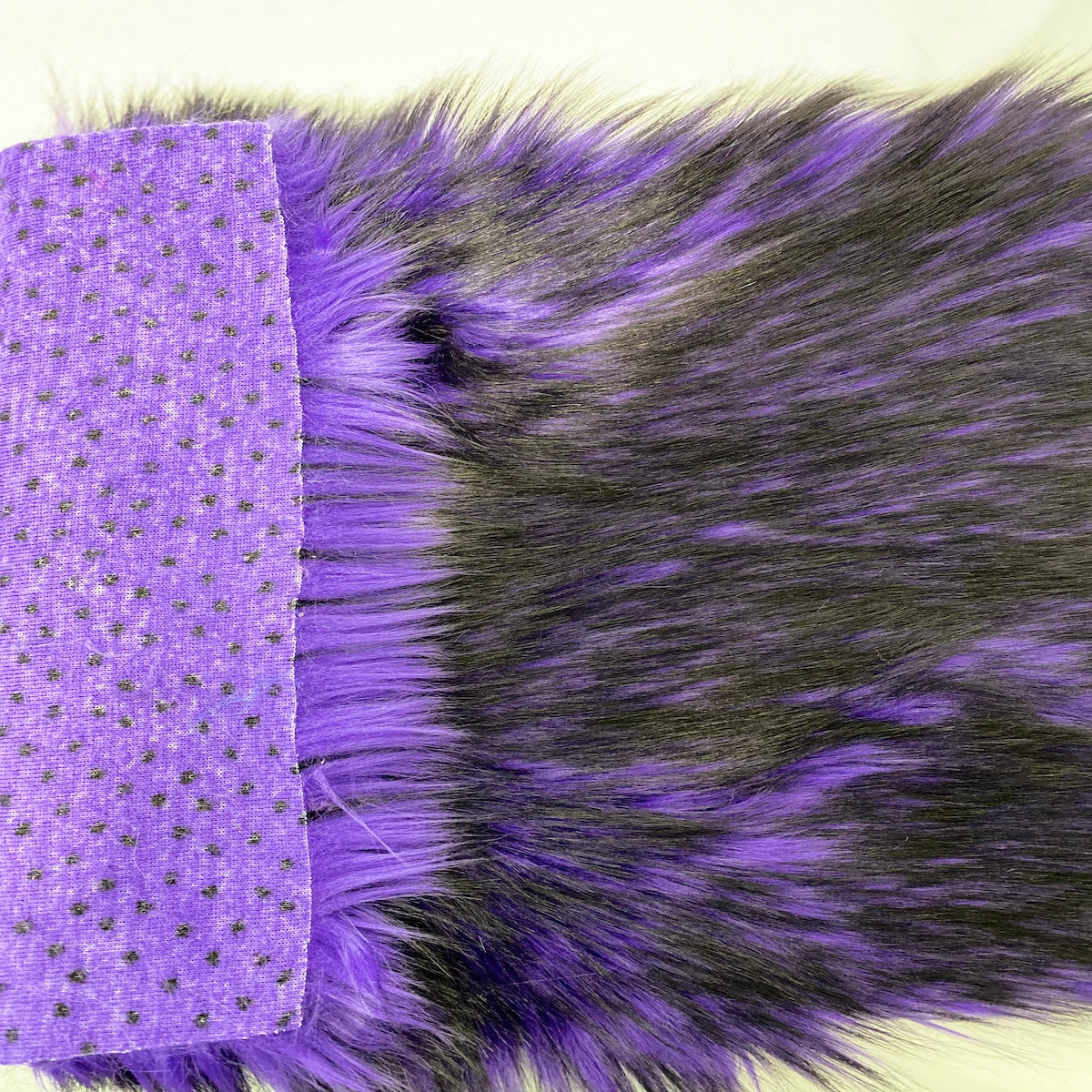 Husky Print Long Pile Shaggy Faux Fur Fabric - 50 Percent Acrylic 50 Percent Polyester Fabric, Husky Print, 60" Width, 2" Pile Length (1 Yard)