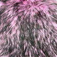 Light Pink Black Faux Fake Fur Husky Long Pile,