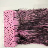 Faux Fur Fabric Husky Print Long Pile Shaggy
