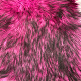 Husky Print Long Pile Shaggy Faux Fur Fabric - 50 Percent Acrylic 50 Percent Polyester Fabric, Husky Print, 60" Width, 2" Pile Length (1 Yard)