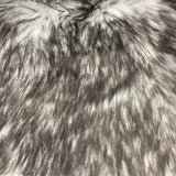 Husky Print Long Pile Shaggy Faux Fur Fabric - 50 Percent Acrylic 50 Percent Polyester Fabric, Husky Print, 60" Width, 2" Pile Length (1 Yard)