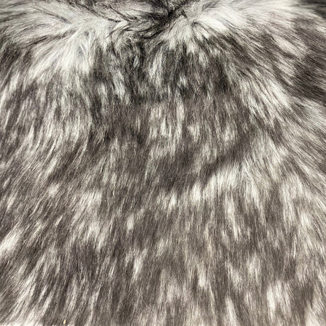 Husky Print Long Pile Shaggy Faux Fur Fabric - 50 Percent Acrylic 50 Percent Polyester Fabric, Husky Print, 60" Width, 2" Pile Length (1 Yard)