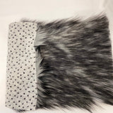 Faux Fur Fabric Husky Print Long Pile Shaggy