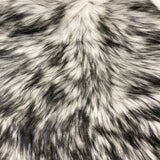 Husky Print Long Pile Shaggy Faux Fur Fabric - 50 Percent Acrylic 50 Percent Polyester Fabric, Husky Print, 60" Width, 2" Pile Length (1 Yard)