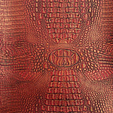 Mugger Two Tone Gator Faux Leather Vinyl Fabric - Two Tone Gator Pattern, 56" Width (1 Yard)