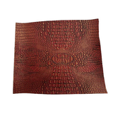 Mugger Two Tone Gator Faux Leather Vinyl Fabric - Two Tone Gator Pattern, 56" Width (1 Yard)