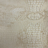 Mugger Two Tone Gator Faux Leather Vinyl Fabric - Two Tone Gator Pattern, 56" Width (1 Yard)