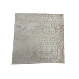 Mugger Two Tone Gator Faux Leather Vinyl Fabric - Two Tone Gator Pattern, 56" Width (1 Yard)