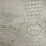 Mugger Two Tone Gator Faux Leather Vinyl Fabric - Two Tone Gator Pattern, 56" Width (1 Yard)