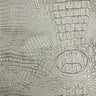 Mugger Two Tone Gator Faux Leather Vinyl Fabric - Two Tone Gator Pattern, 56" Width (1 Yard)