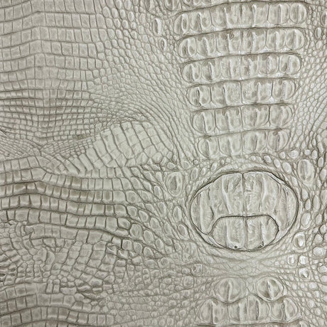 Faux Leather Vinyl Gator Fabric Two Tone