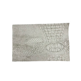 Faux Leather Vinyl Gator Fabric Two Tone