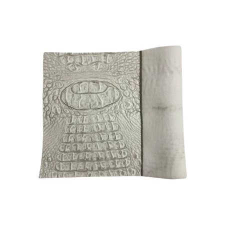 Mugger Two Tone Gator Faux Leather Vinyl Fabric - Two Tone Gator Pattern, 56" Width (1 Yard)