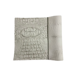 Faux Leather Vinyl Gator Fabric Two Tone