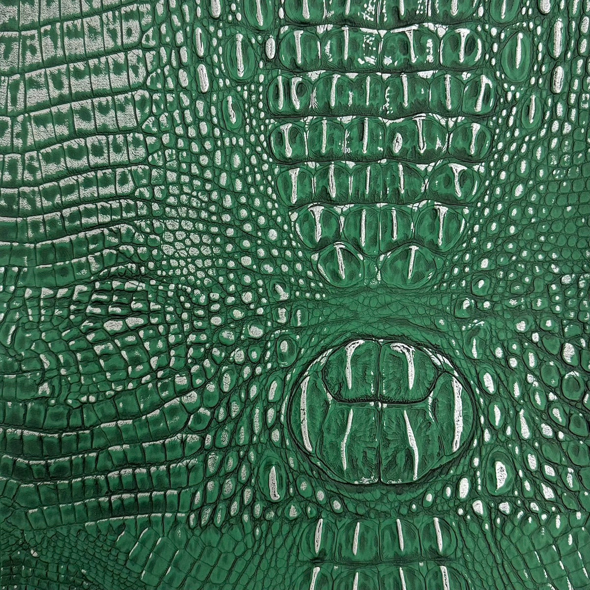 Faux Leather Vinyl Gator Fabric Two Tone