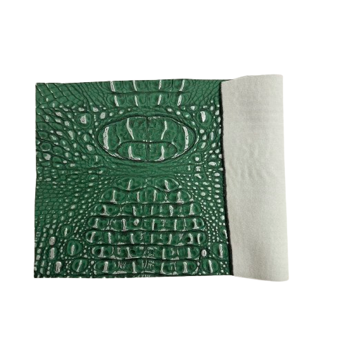 Faux Leather Vinyl Gator Fabric Two Tone