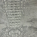 Faux Leather Vinyl Gator Fabric Two Tone
