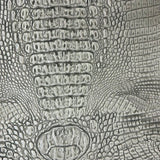Faux Leather Vinyl Gator Fabric Two Tone