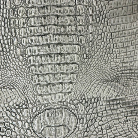 Faux Leather Vinyl Gator Fabric Two Tone