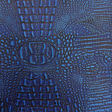 Faux Leather Vinyl Gator Fabric Two Tone