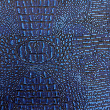 Faux Leather Vinyl Gator Fabric Two Tone
