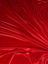Shimmer Stretch Velvet Red
