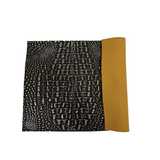 Faux Leather Vinyl Gator Fabric Two Tone