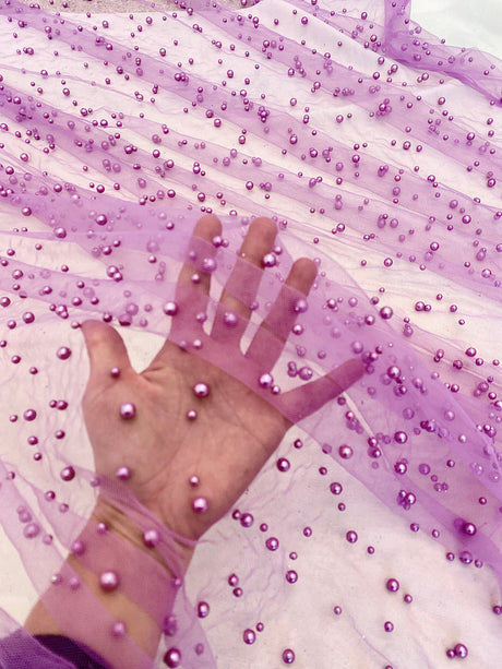 Pearl Tulle Magenta